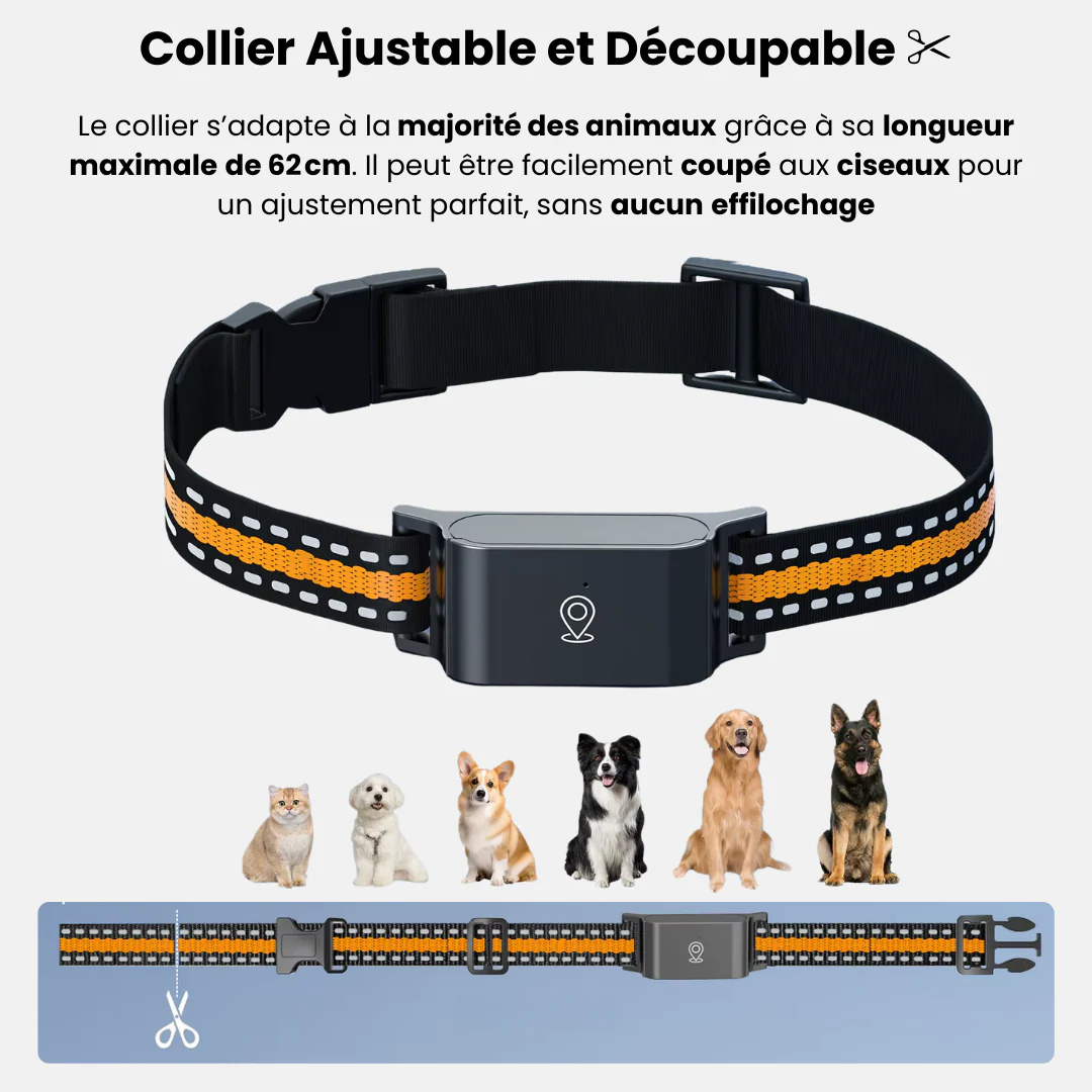 Sadoper™ Collier GPS Chien – Suivi Haute Précision et Portée Illimitée
