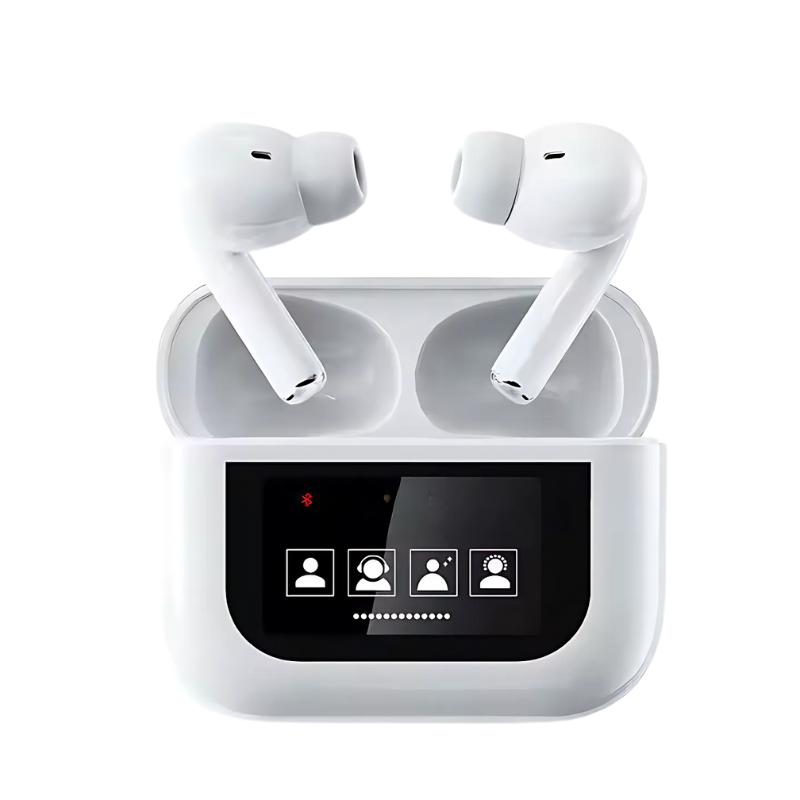 Écouteurs sans fil Bluetooth avec écran tactile intégré