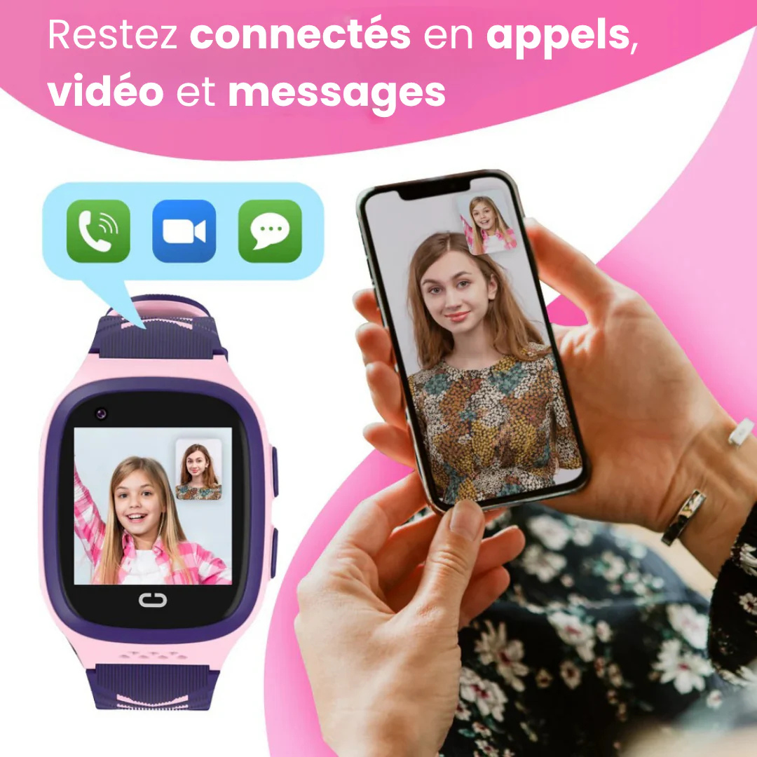 Sadoper - Montre GPS Connectée 4G Pour Enfant