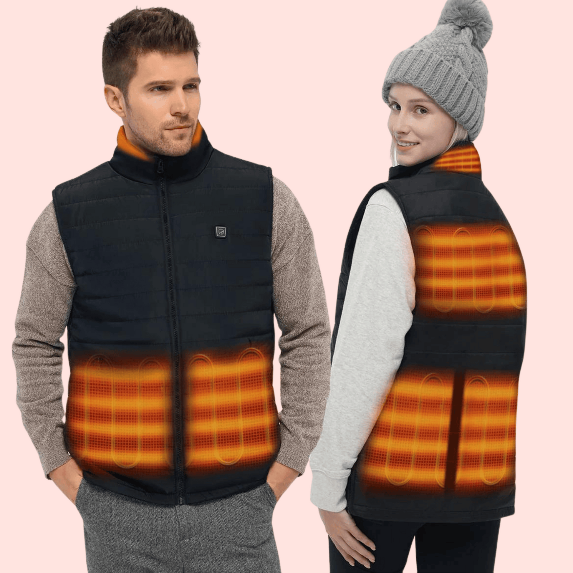 Gilet Chauffant Unisexe – Léger, Déperlant & 3 Niveaux de Température