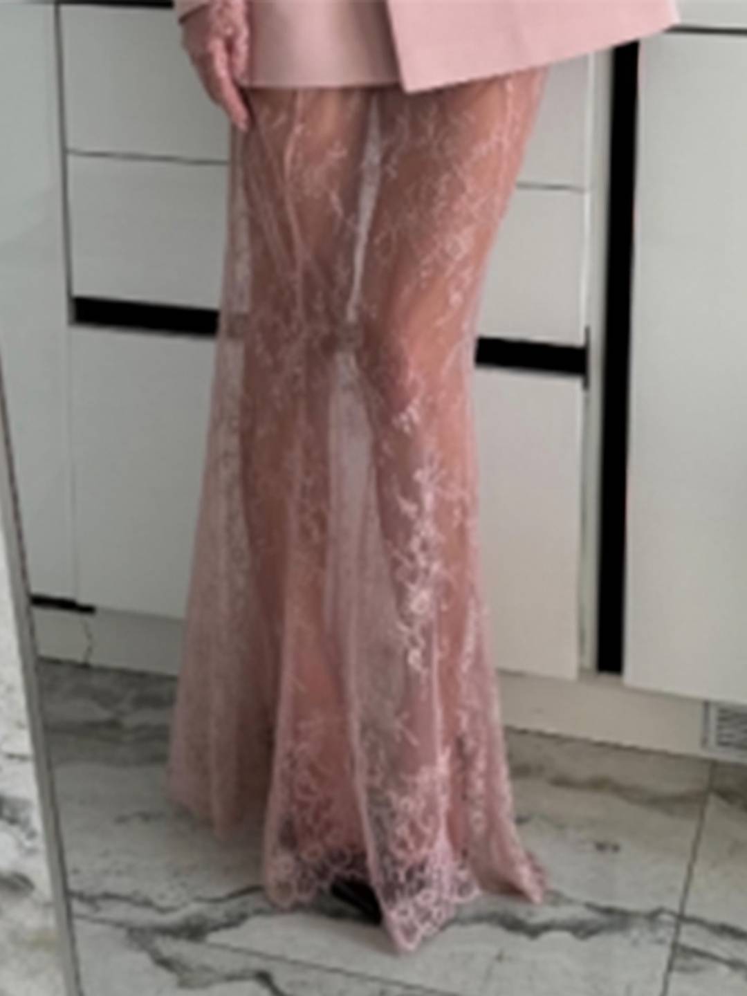 Cocolii longue jupe en dentelle tulle sirene femme bohème élégant vintage décontracté