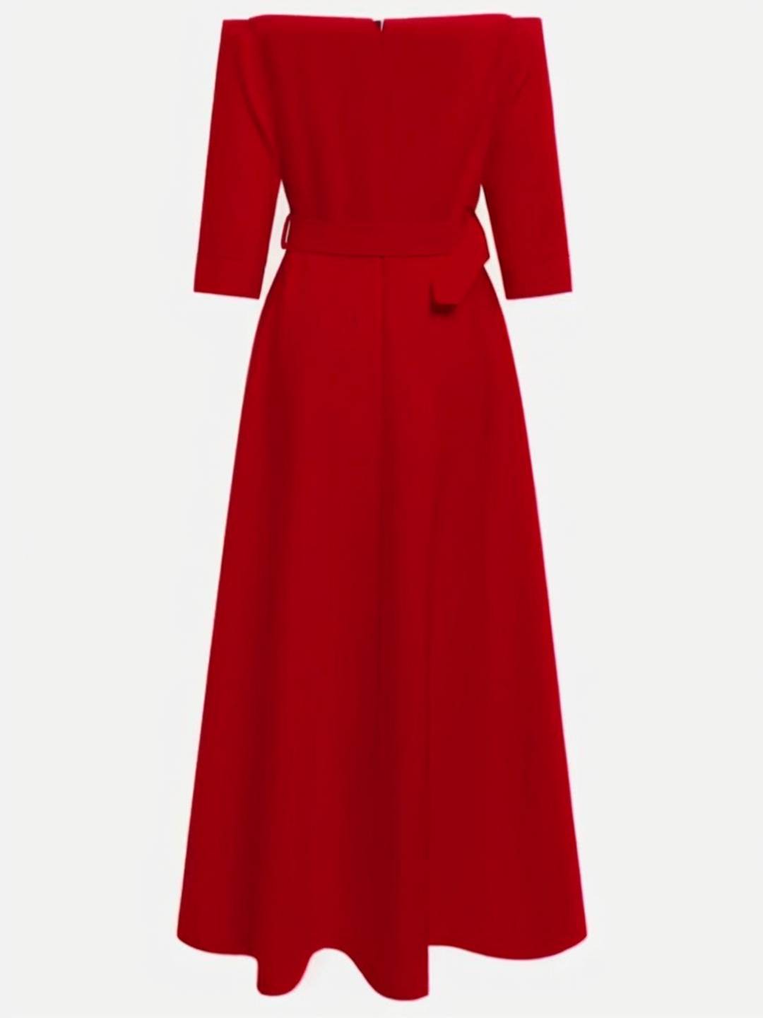 Cocolii robe longue de soirée pour mariage ceinture élégant style tailleur audrey hepburn vintage bal de promo cérémonie