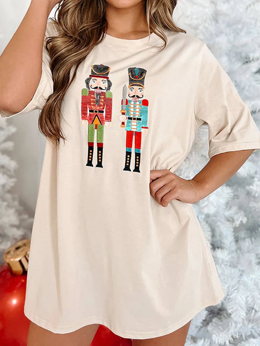 Cocolii t-shirt robe brillante paillette col rond manches courtes femme élégant décontracté noël robe de cocktail