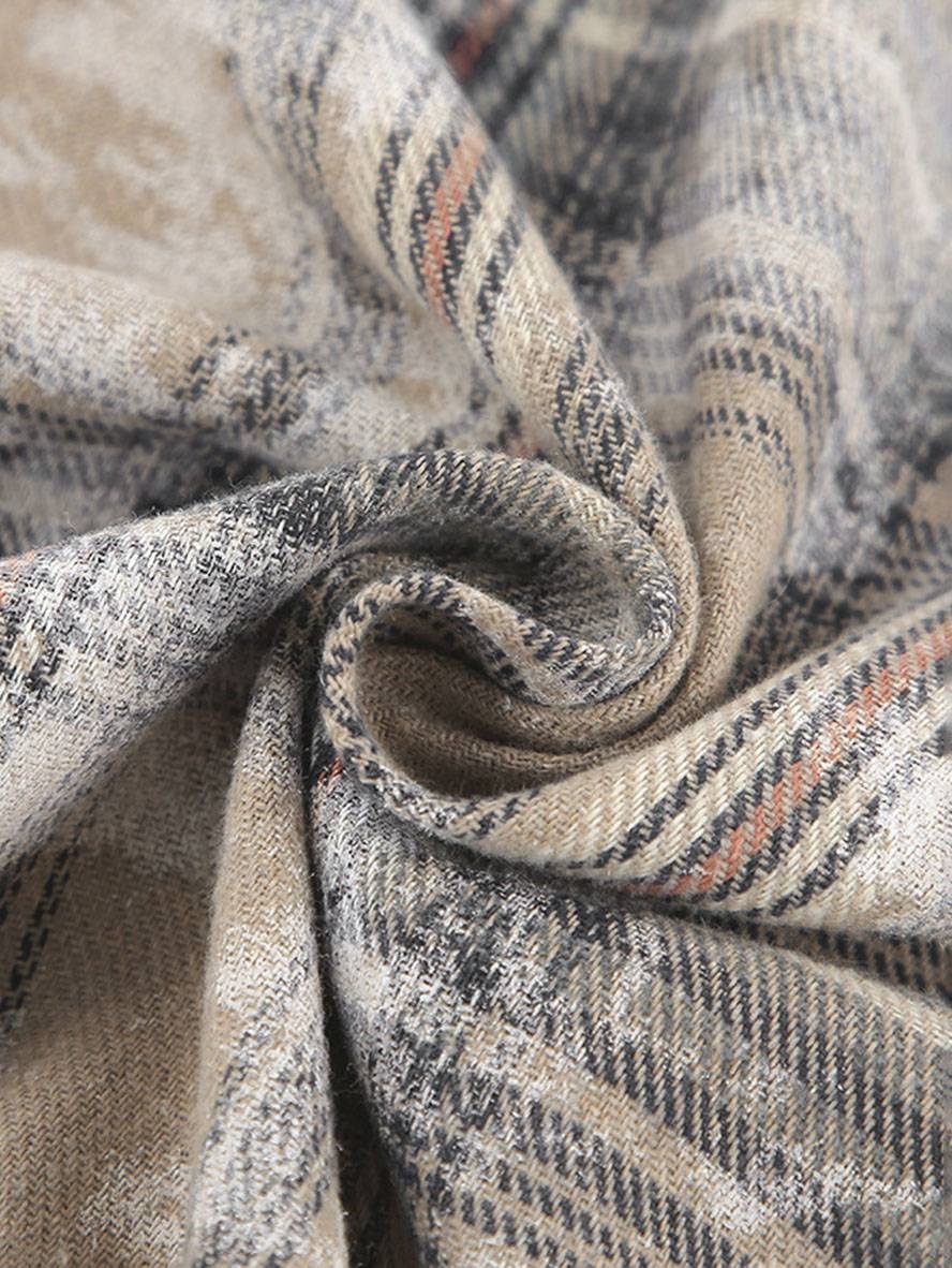 Cocolii surchemise femme coton col chemise manches longues femme vintage décontracté oversized blouse