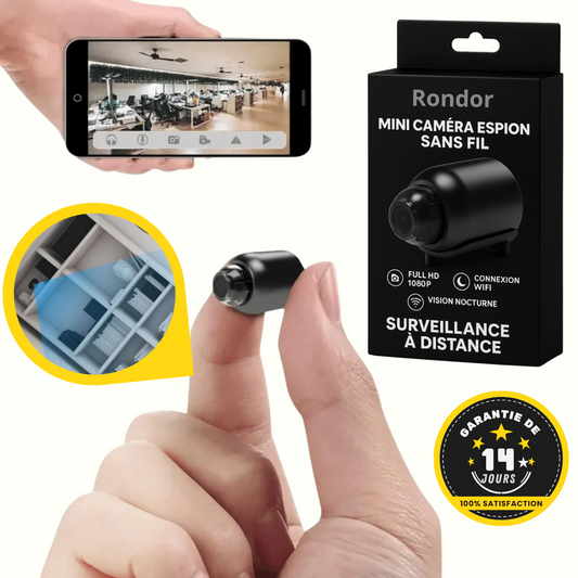 Mini Caméra Espion Sans Fil, Contrôle à Distance et Enregistrement HD