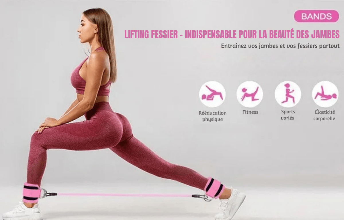 Bandes Élastiques Renforcement Fessiers & Jambes - Rondor