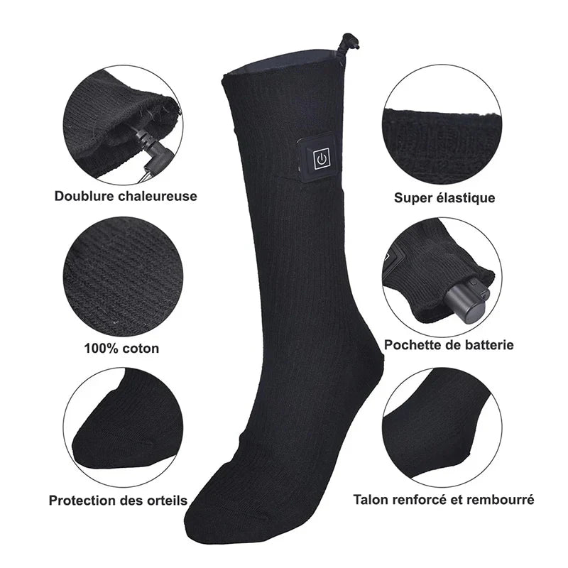 Chaussettes Chauffantes Sadoper® – Des Pieds Chauds Même par -35°C