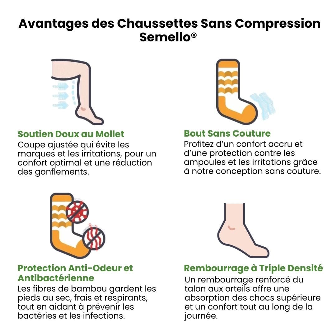 Chaussettes De Compression Sans Couture | Beige