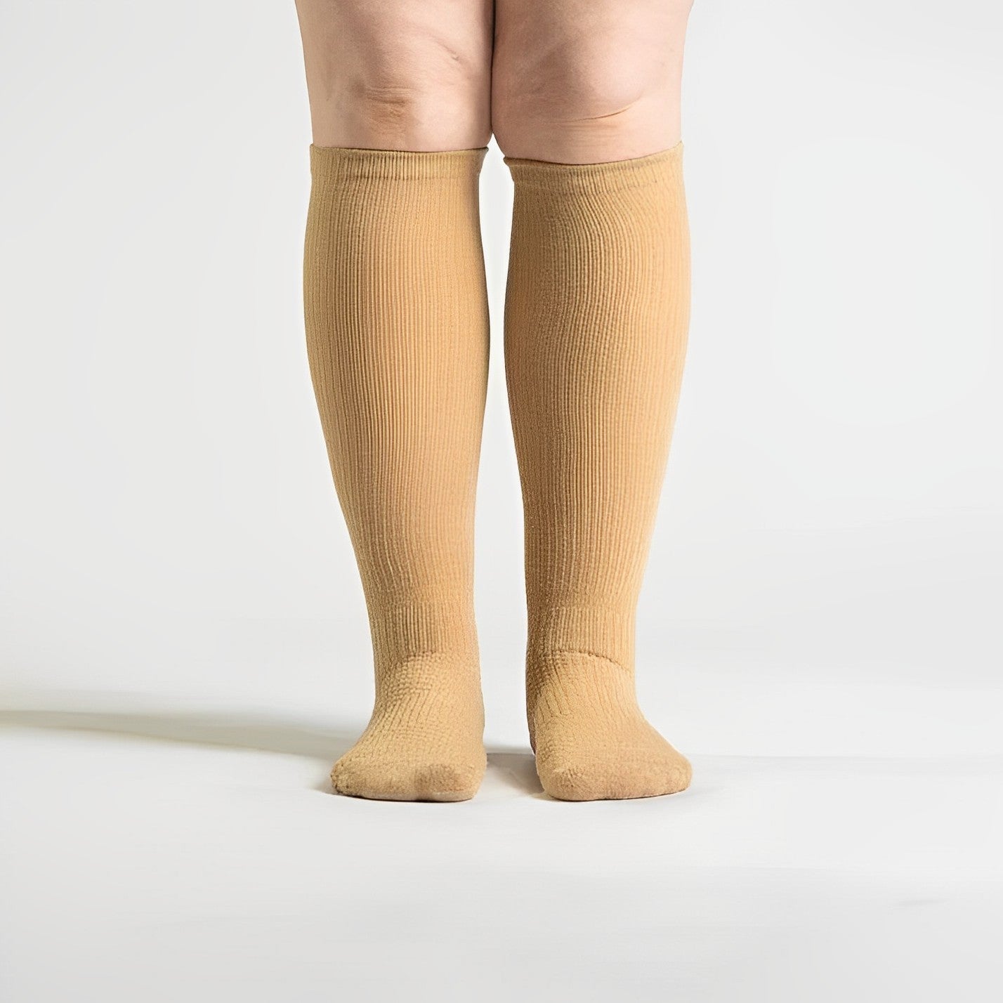 Chaussettes De Compression Sans Couture | Beige