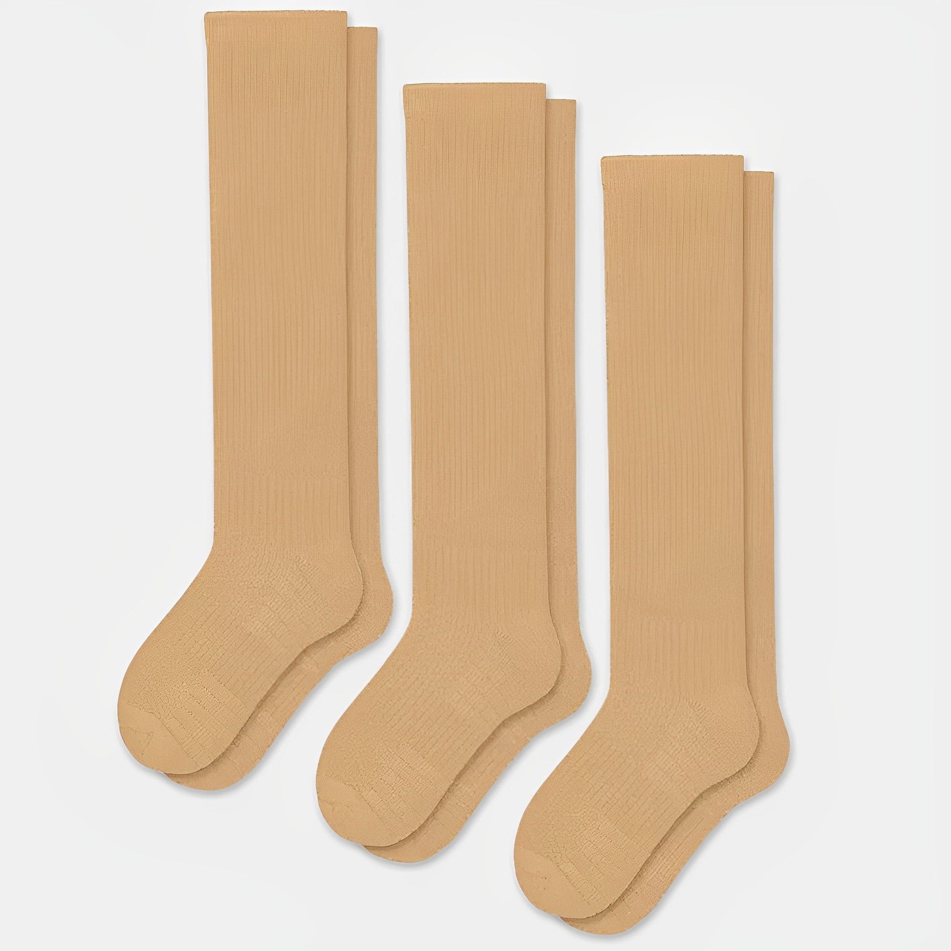 Chaussettes De Compression Sans Couture | Beige