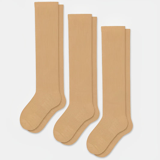 Chaussettes De Compression Sans Couture | Beige