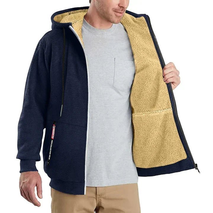 TOMMY – Sweat à Capuche Zippé en Fleece