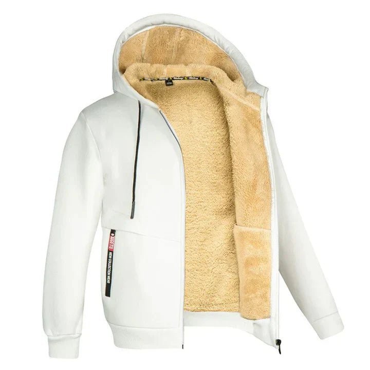 TOMMY – Sweat à Capuche Zippé en Fleece