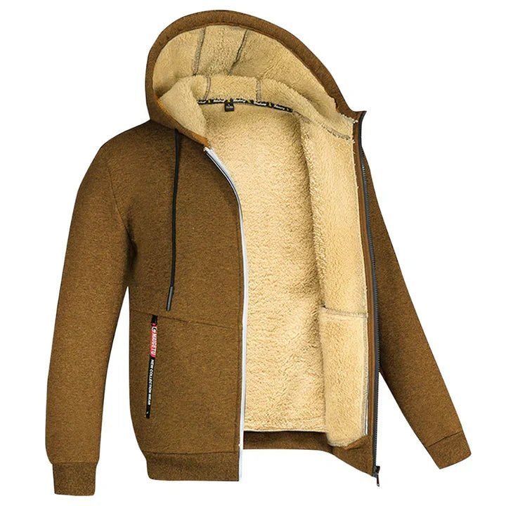 TOMMY – Sweat à Capuche Zippé en Fleece