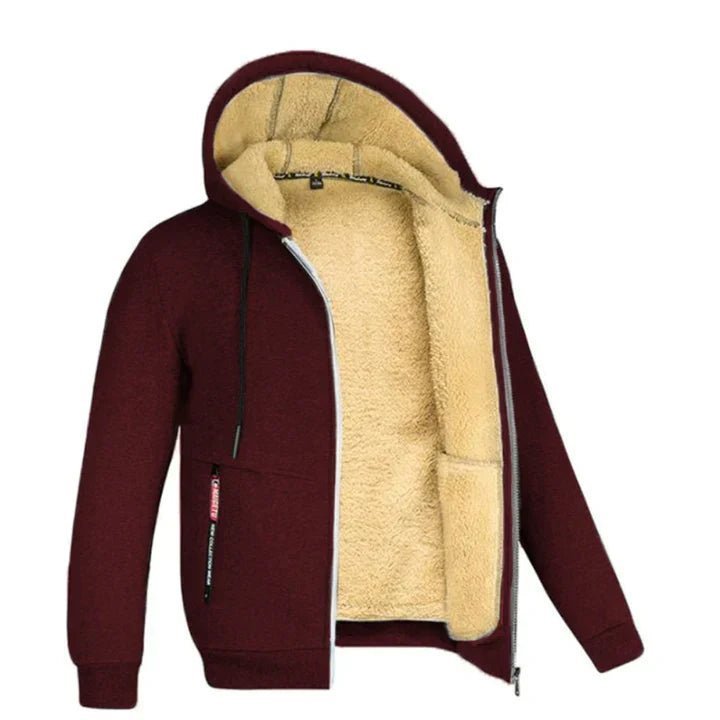 TOMMY – Sweat à Capuche Zippé en Fleece