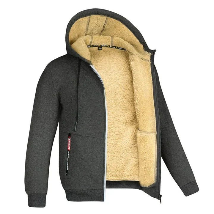 TOMMY – Sweat à Capuche Zippé en Fleece