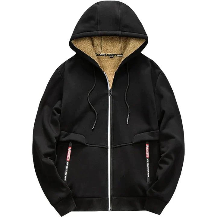 TOMMY – Sweat à Capuche Zippé en Fleece