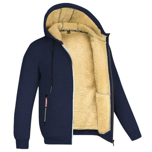 TOMMY – Sweat à Capuche Zippé en Fleece
