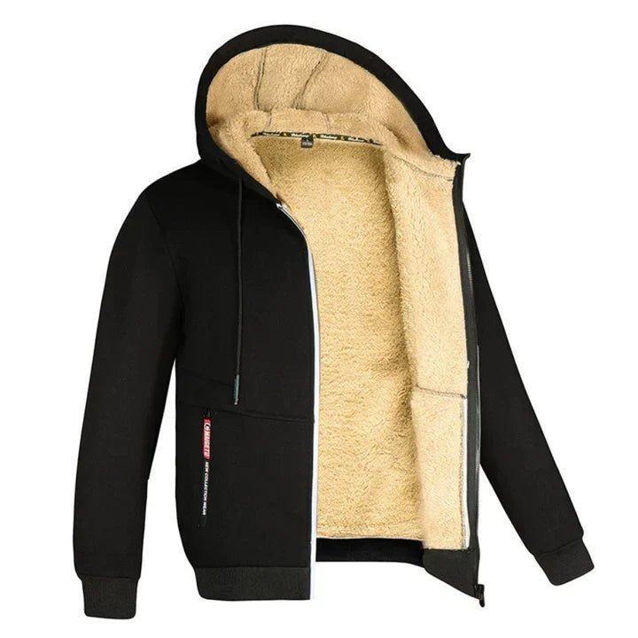 TOMMY – Sweat à Capuche Zippé en Fleece