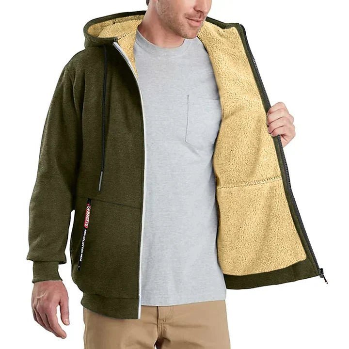 TOMMY – Sweat à Capuche Zippé en Fleece
