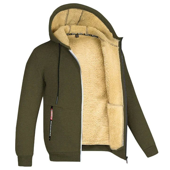 TOMMY – Sweat à Capuche Zippé en Fleece