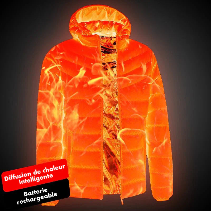 Doudoune Chauffante – Technologie XHeat pour un Hiver Sans Froid