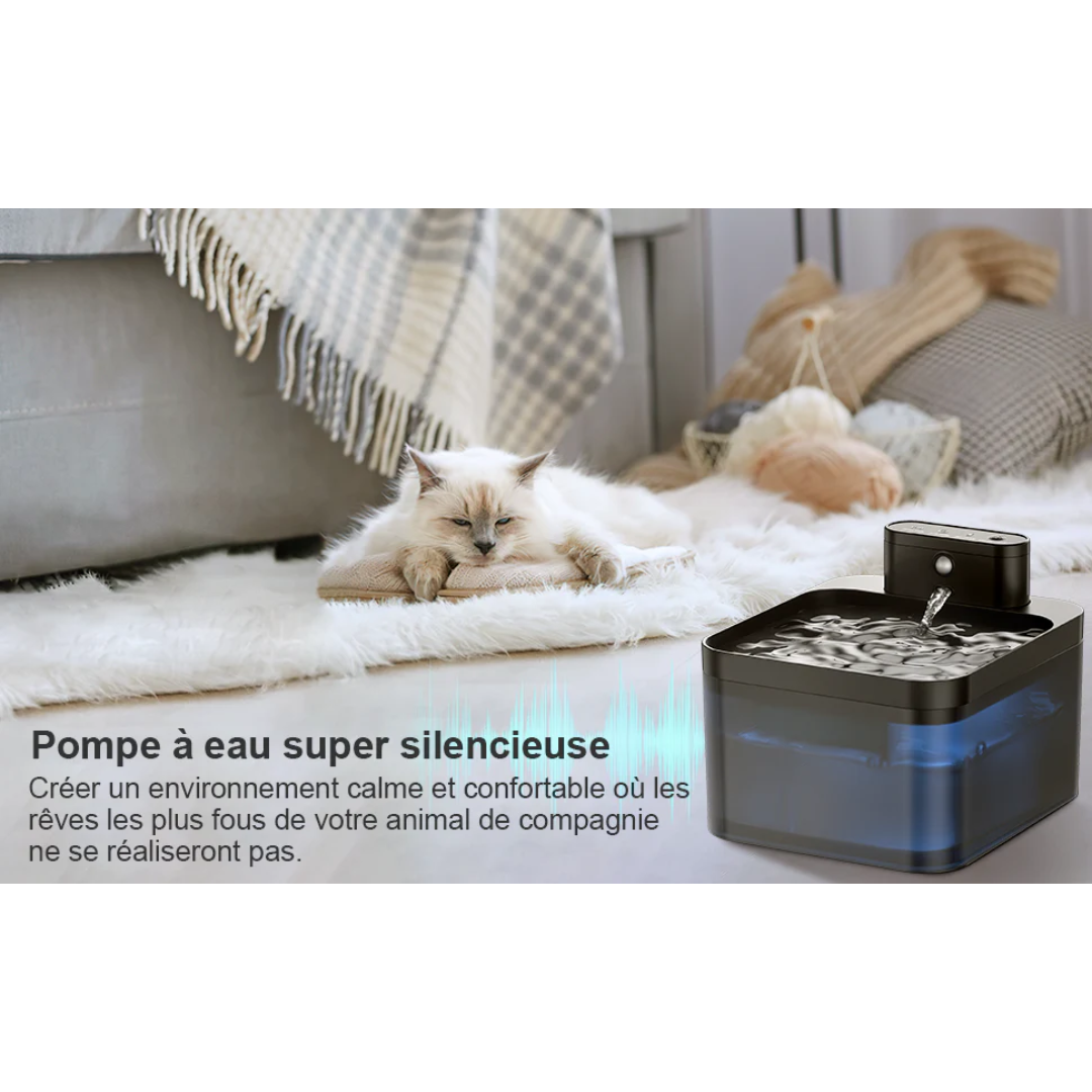 Fontaine à Eau Automatique Sans Fil pour Chat
