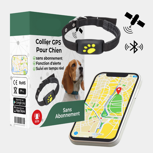 Collier GPS Pour Chien | Adapté à Tous les Chiens | Sadoper