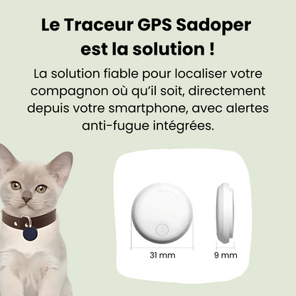 Traceur GPS pour Animaux de Compagnie - Sadoper - ANDROID / iOS