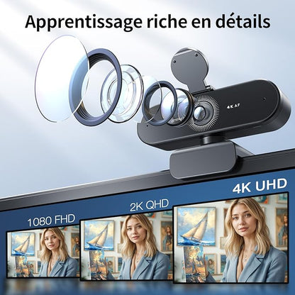 Webcam 4K Micro Intégré