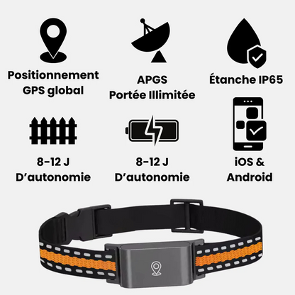 Sadoper™ Collier GPS Chien – Suivi Haute Précision et Portée Illimitée