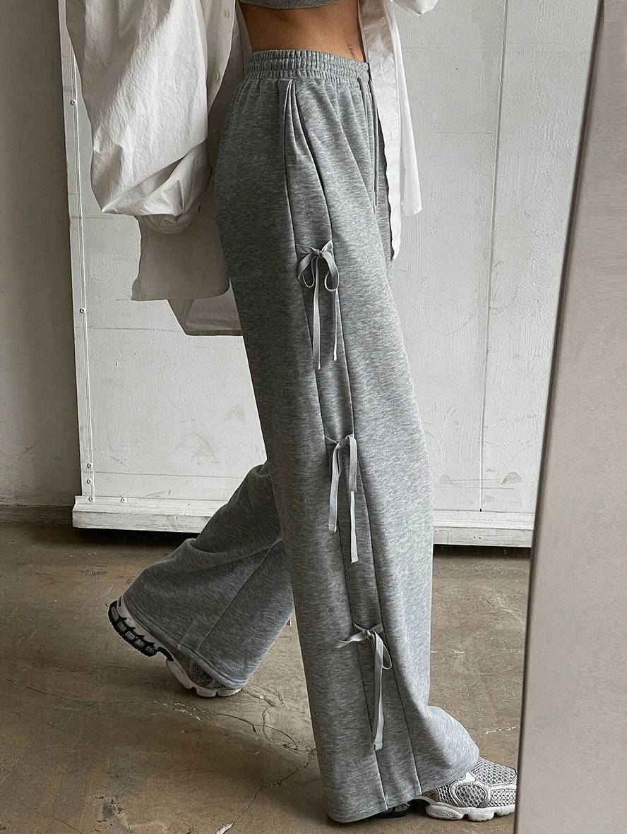 Cocolii pantalons unicolore coton poches taille haute femme élégant décontracté mode