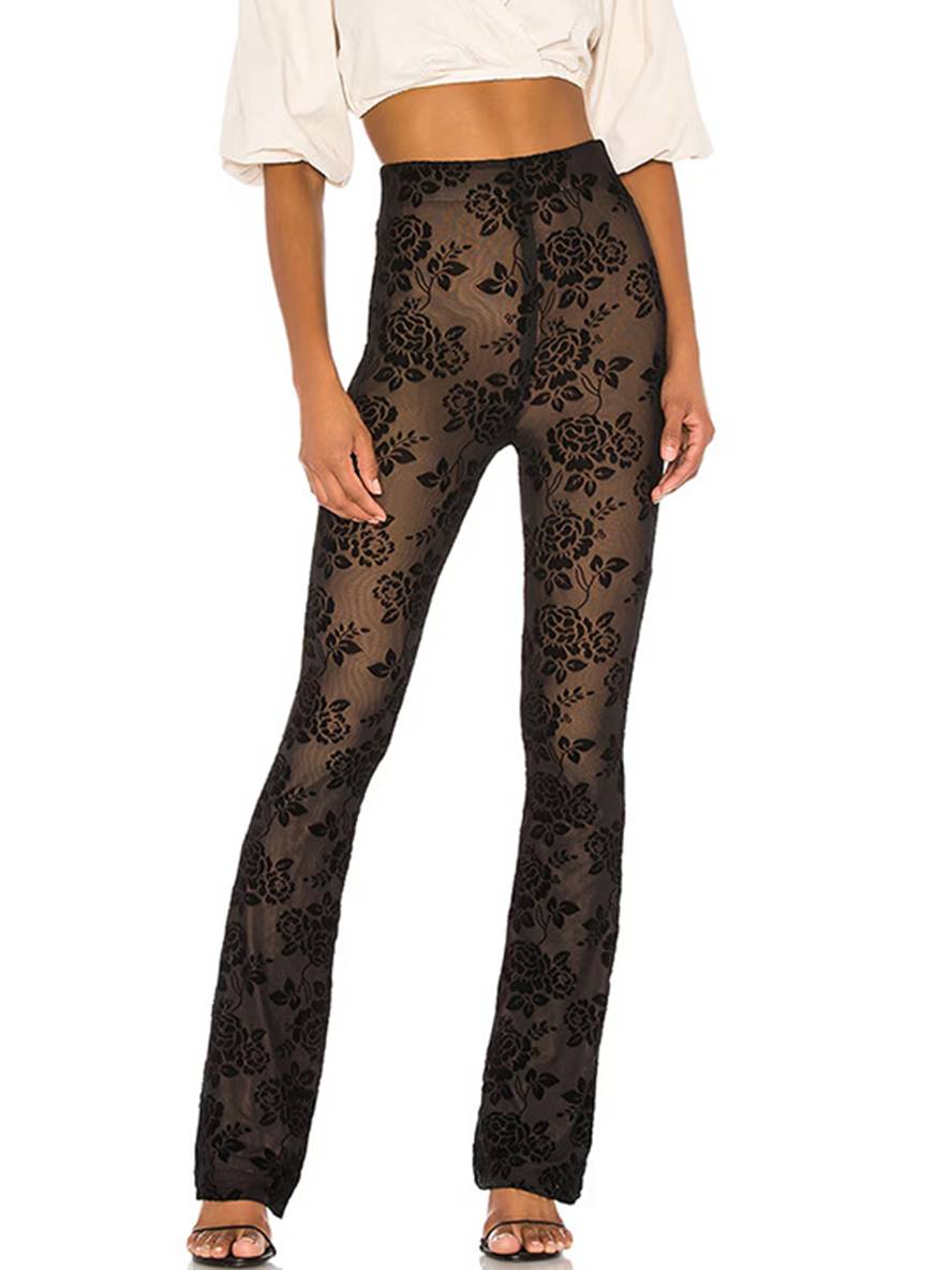 Cocolii pantalons slim fitness unicolore taille haute femme élégant vintage décontracté mode casual legging