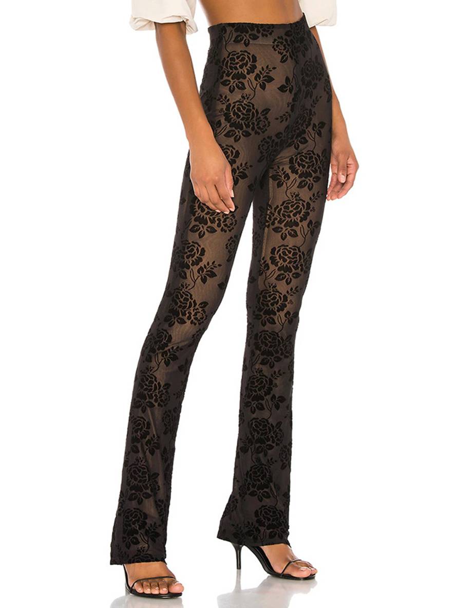 Cocolii pantalons slim fitness unicolore taille haute femme élégant vintage décontracté mode casual legging