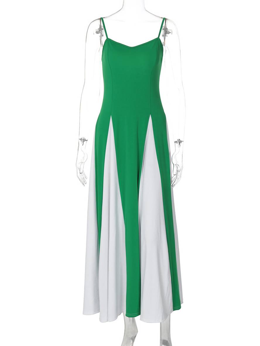 Cocolii longue robe moulante dos nu à fines brides sans manches femme élégant décontracté de soirée bal de promo