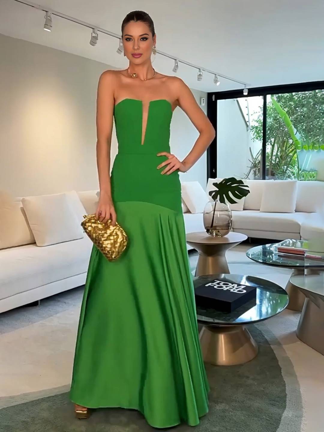 Cocolii robe longue en satin bustier sans manches coupe sirène élégant robe de soirée cérémonie idéale pour une occasion spéciale