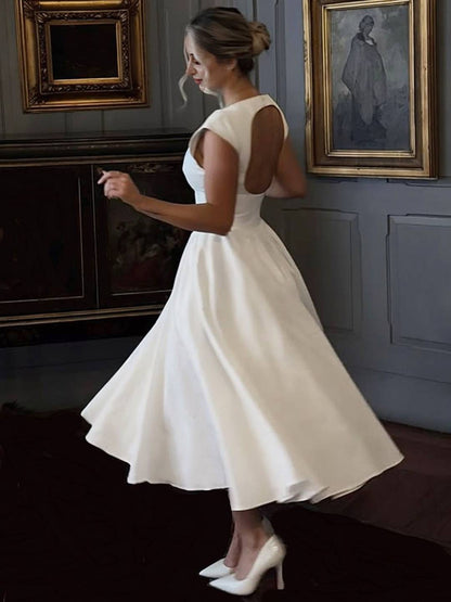 Cocolii longue robe trapèze dos nu col rond sans manches élégant audrey hepburn vintage bal de promo anniversaire