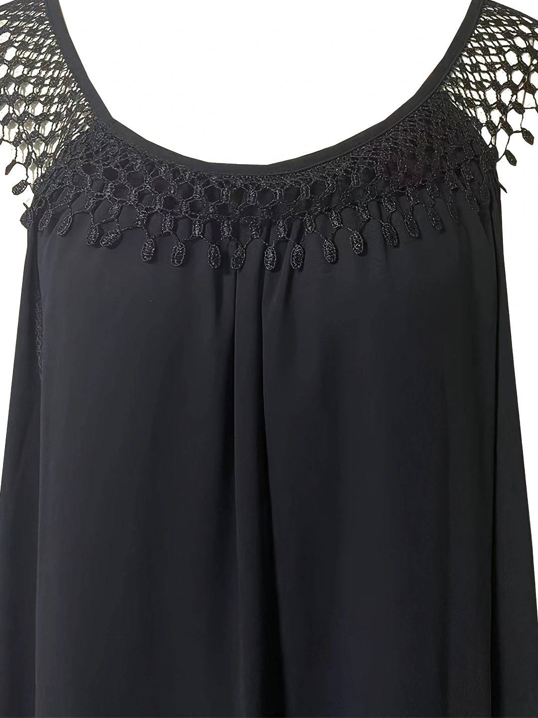 Cocolii robe longue unicolore col rond sans manches frange femme bohème lâche ample décontracté de plage