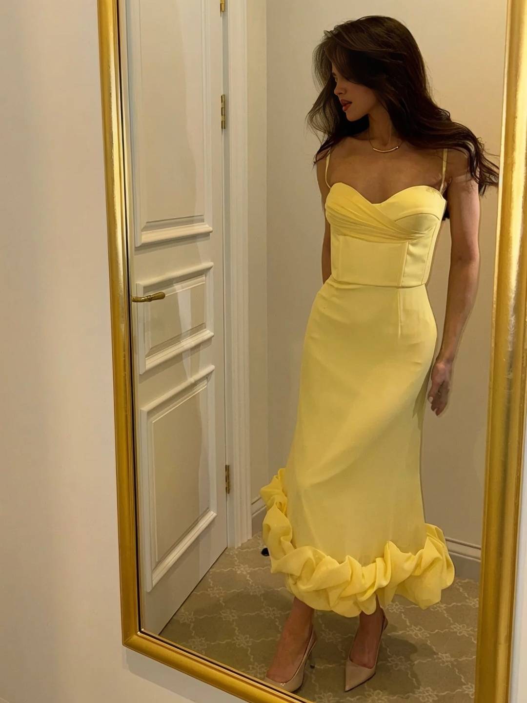 Cocolii longue fleurie robe moulante à fines brides sans manches femme doux élégant vintage bal de promo de cocktail