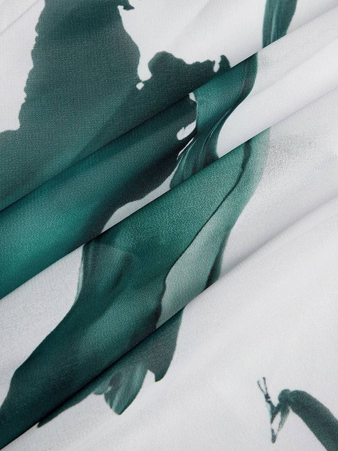 Cocolii robe longue imprimé à fleurie v-cou manches courtes ceinture élégant décontracté vintage bal de promo de plage