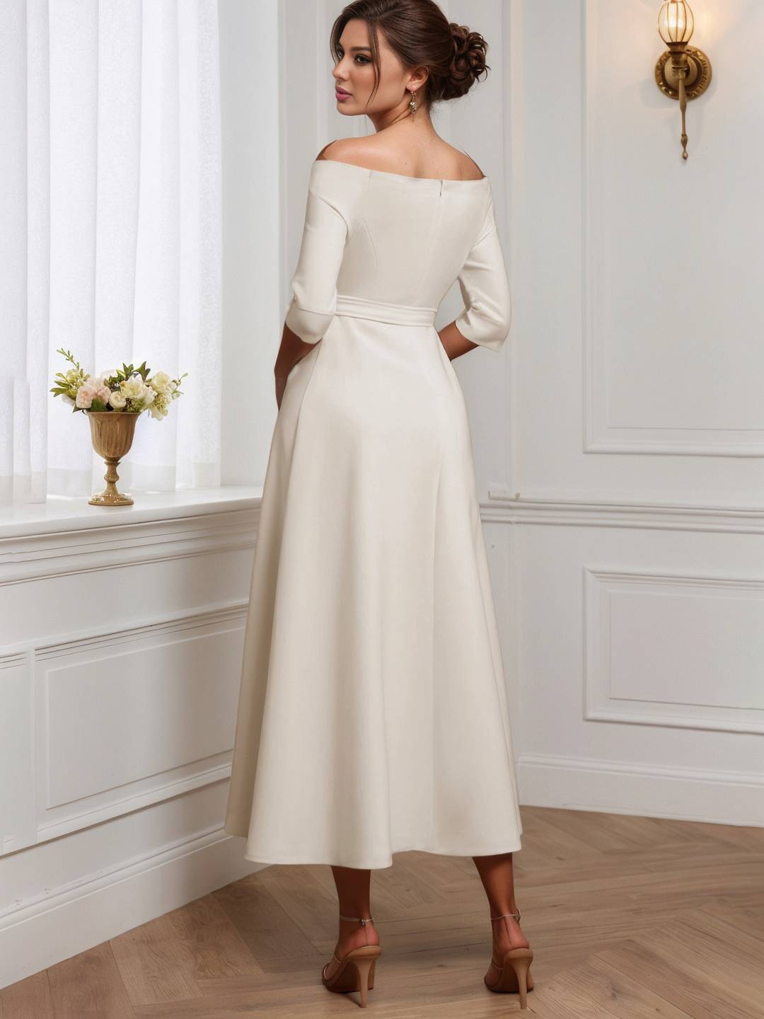 Cocolii robe longue de soirée pour mariage ceinture élégant style tailleur audrey hepburn vintage bal de promo cérémonie