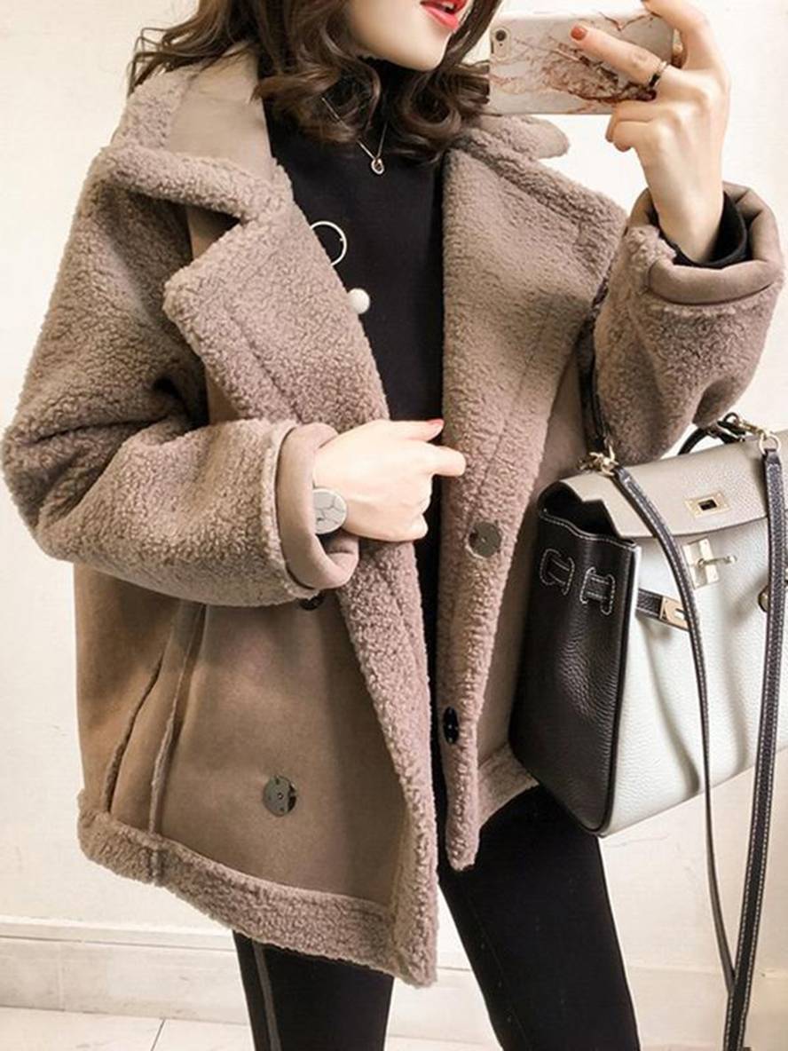 Cocolii manteau aviateur peau de mouton chic hiver femme perfecto veste