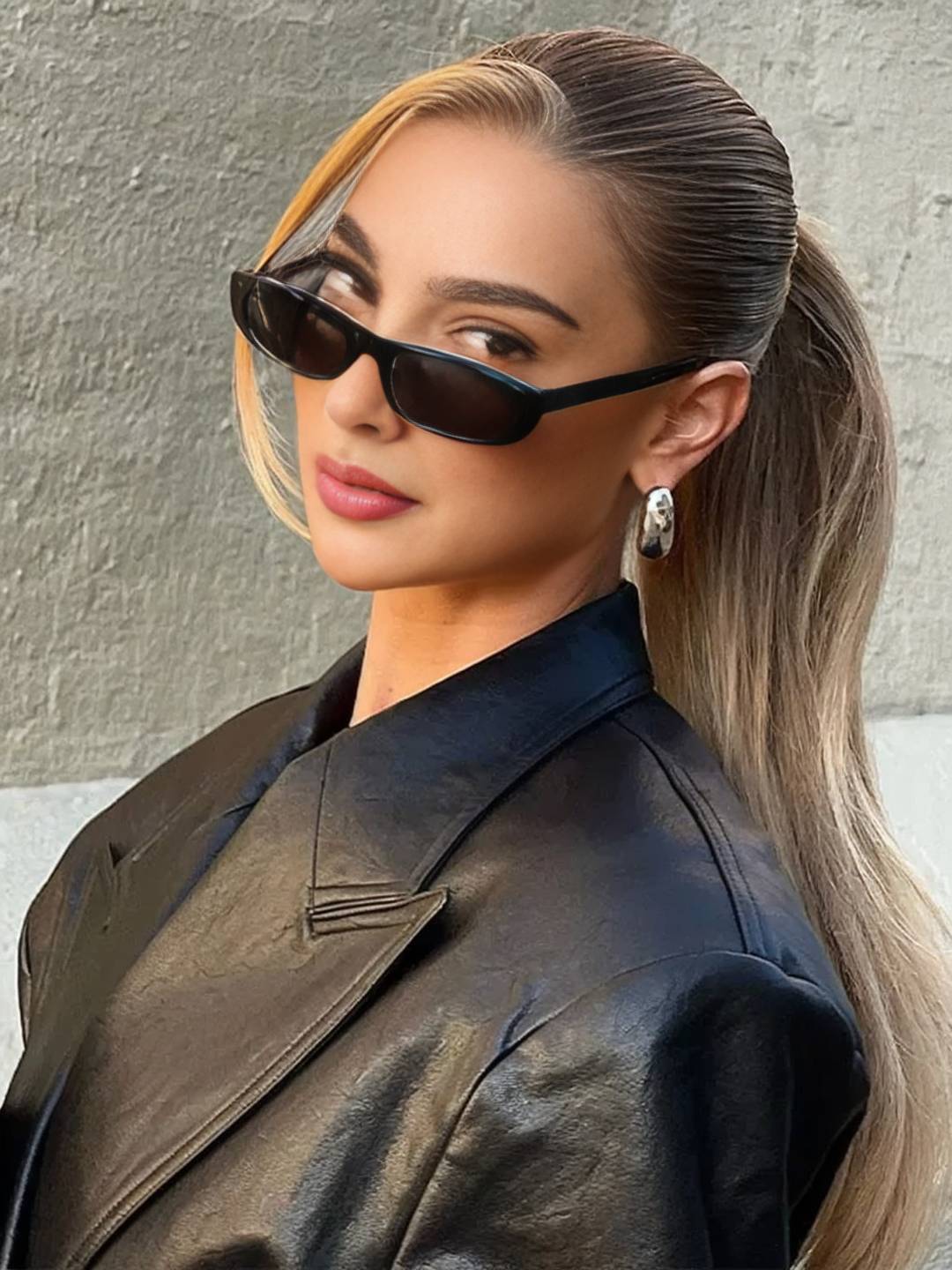 Cocolii longue trench en simili cuir femme boutonnage poches ceinture col revers décontracté vintage manteau