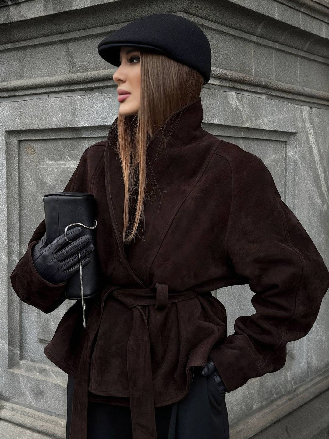 Cocolii perfecto veste femme en daim boutons ceinture v-cou style boyfriend décontracté vintage suedine blazer pour automne