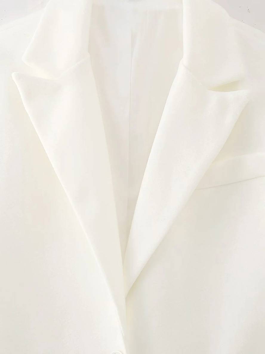 Cocolii longue manteau en laine unicolore frange boutons poches col revers femme élégant décontracté oversized blouson