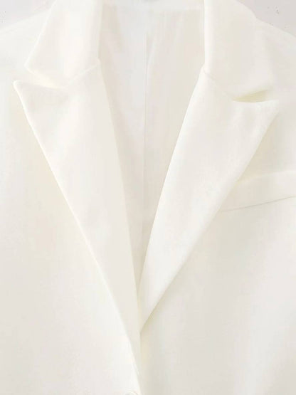 Cocolii longue manteau en laine unicolore frange boutons poches col revers femme élégant décontracté oversized blouson