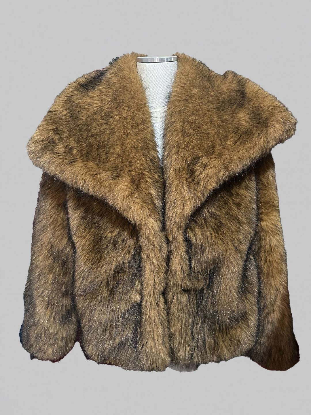 Cocolii manteau femme en fausse fourrure moelleuse col revers ample veste hiver chaude blouson chic doux style shaggy