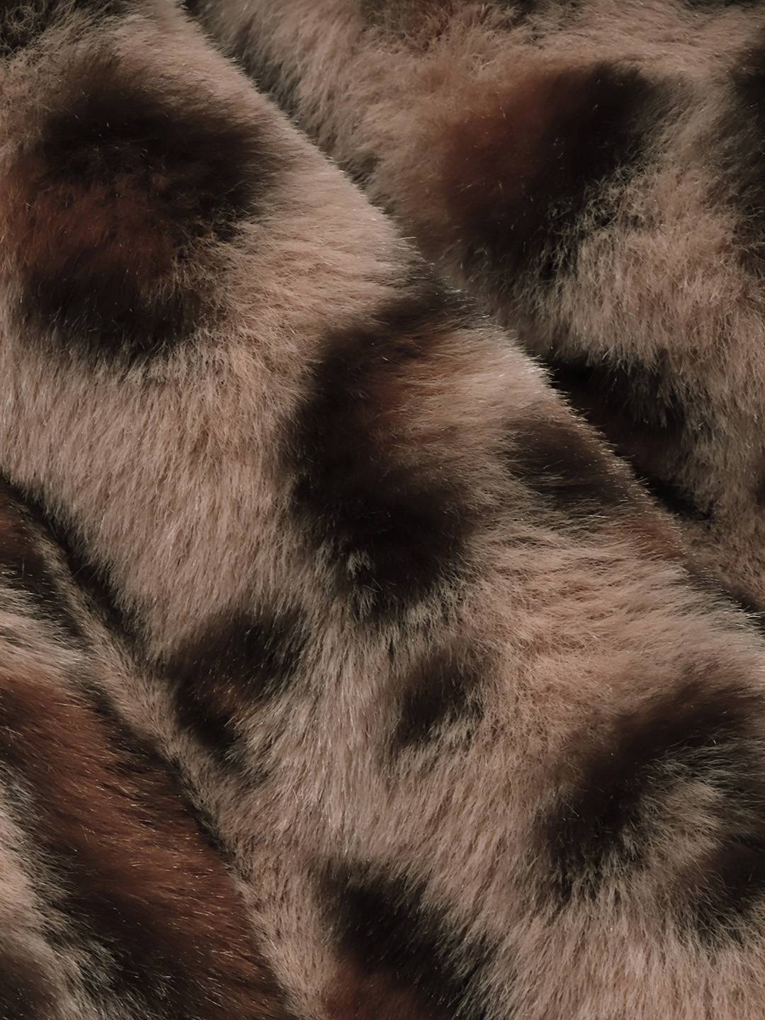 Cocolii veste court femme léopard polaire molleton col revers manches longues décontracté manteau d'hiver chaud