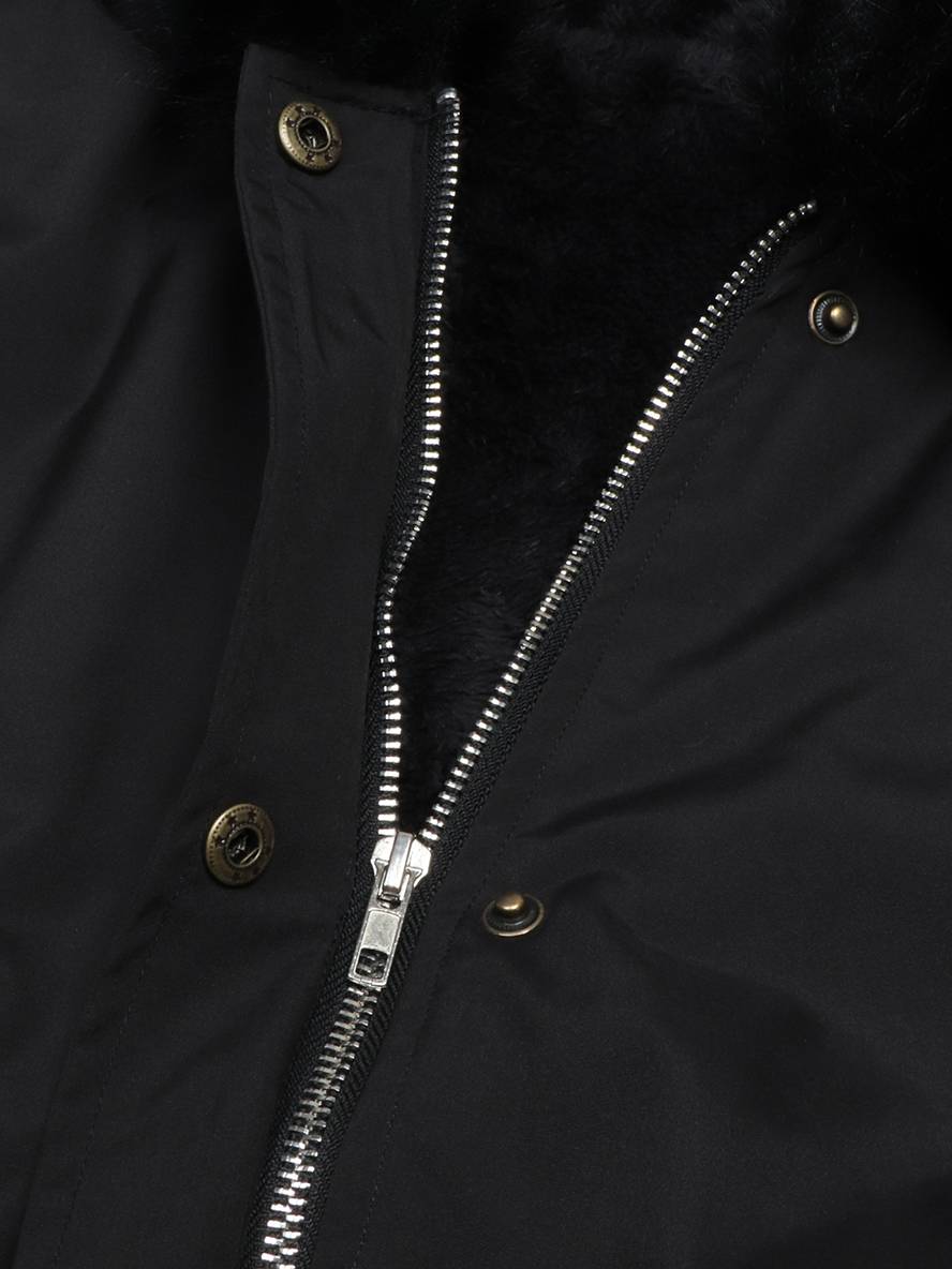 Cocoli mi-longue parka doublé polaire à capuche fermeture éclair outonnage femme décontracté ample hiver veste