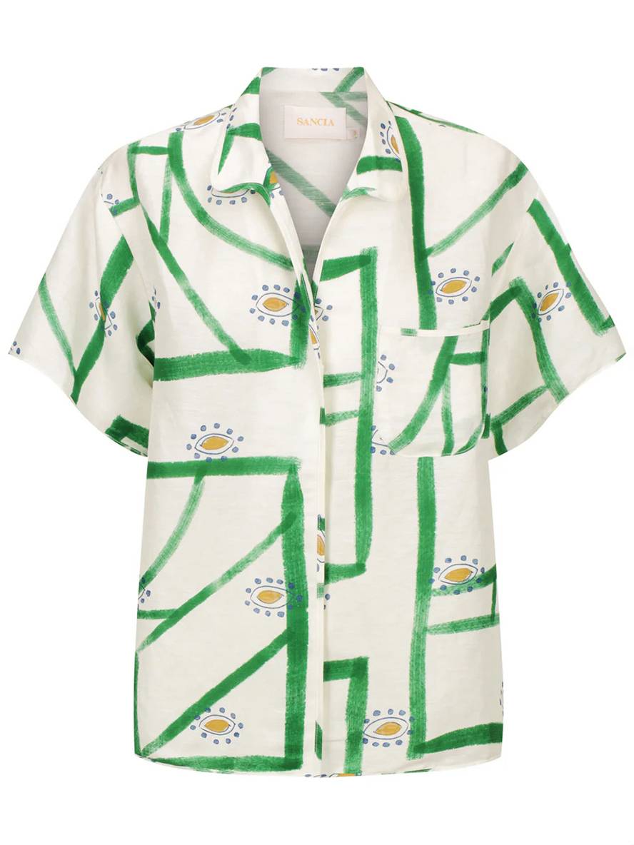 Cocolii ensemble tenue imprimé à fleurie boutonnage col chemise manches courtes femme décontracté ample casual deux pièces